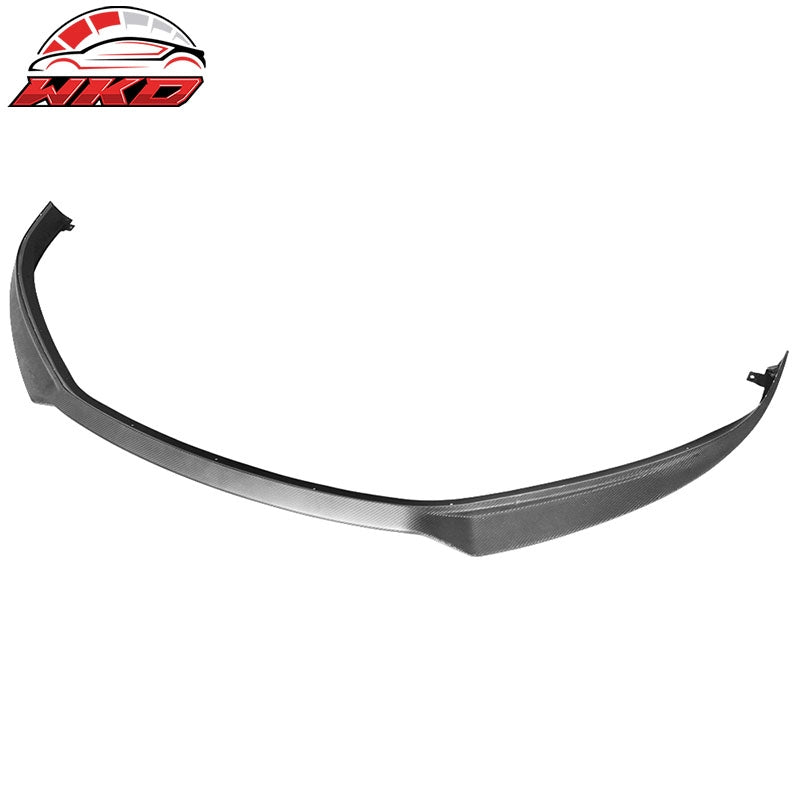 Fits 16-21 Tesla Model S IKON Style Front Bumper Lip Spoiler Matte Carbon Fiber