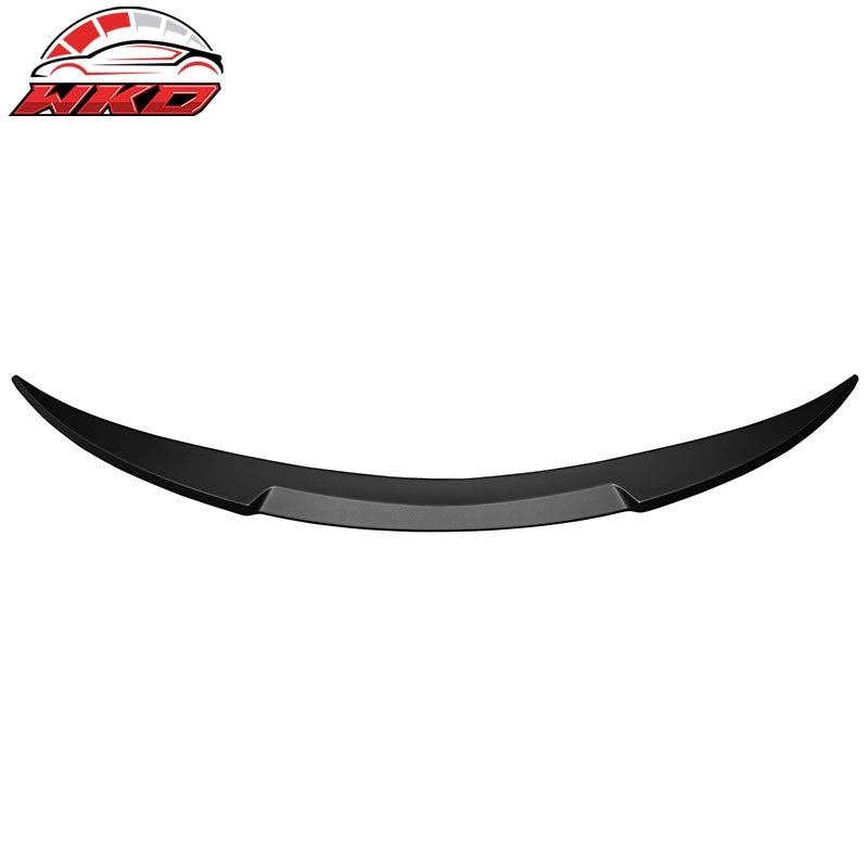 Fits 21-24 Tesla Model S IKON Style Matte Black Trunk Spoiler Rear Wing Lip ABS