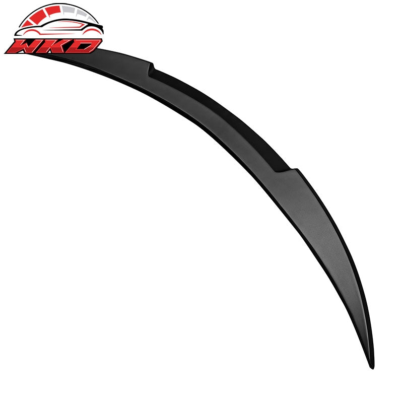 Fits 21-24 Tesla Model S IKON Style Matte Black Trunk Spoiler Rear Wing Lip ABS