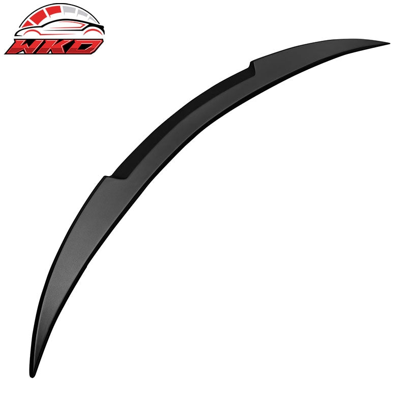 Fits 21-24 Tesla Model S IKON Style Matte Black Trunk Spoiler Rear Wing Lip ABS
