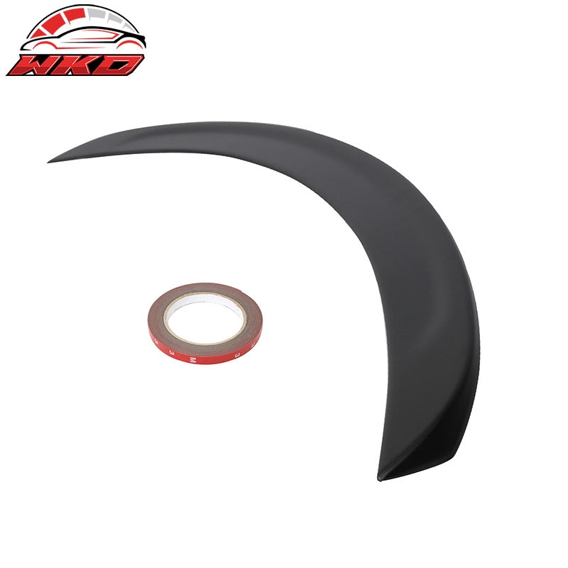 Fits 12-26 Tesla Model S OE Style Rear Trunk Spoiler Wing Unpainted Black ABS