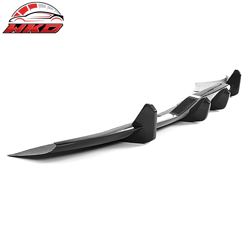 Wholesale 21-23 Tesla Model S Carbon Fiber V Style Rear Bumper Lip Diffuser Gloss
