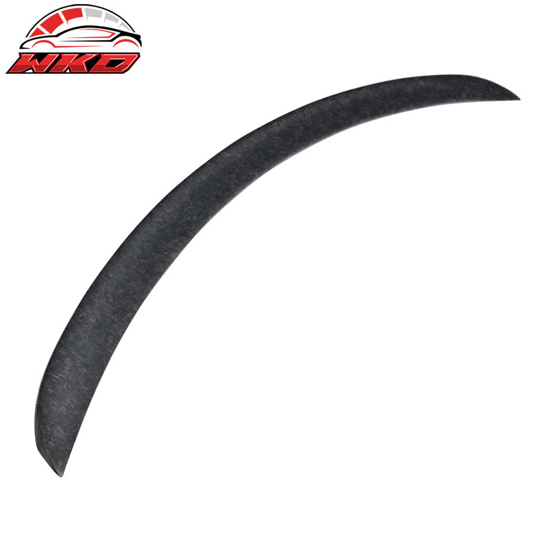 Fits 12-26 Tesla Model S OE Style Rear Trunk Spoiler Matte Forged Carbon Fiber
