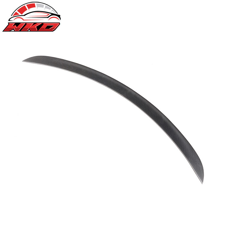 Fits 12-26 Tesla Model S OE Style Rear Trunk Spoiler Wing Lip Matte Carbon Fiber