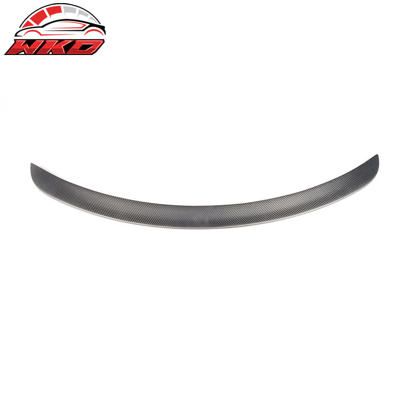 Fits 12-26 Tesla Model S OE Style Rear Trunk Spoiler Wing Lip Matte Carbon Fiber