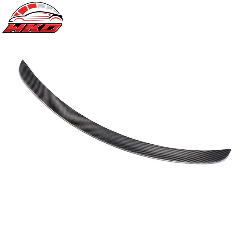 Fits 12-26 Tesla Model S OE Style Rear Trunk Spoiler Wing Lip Matte Carbon Fiber