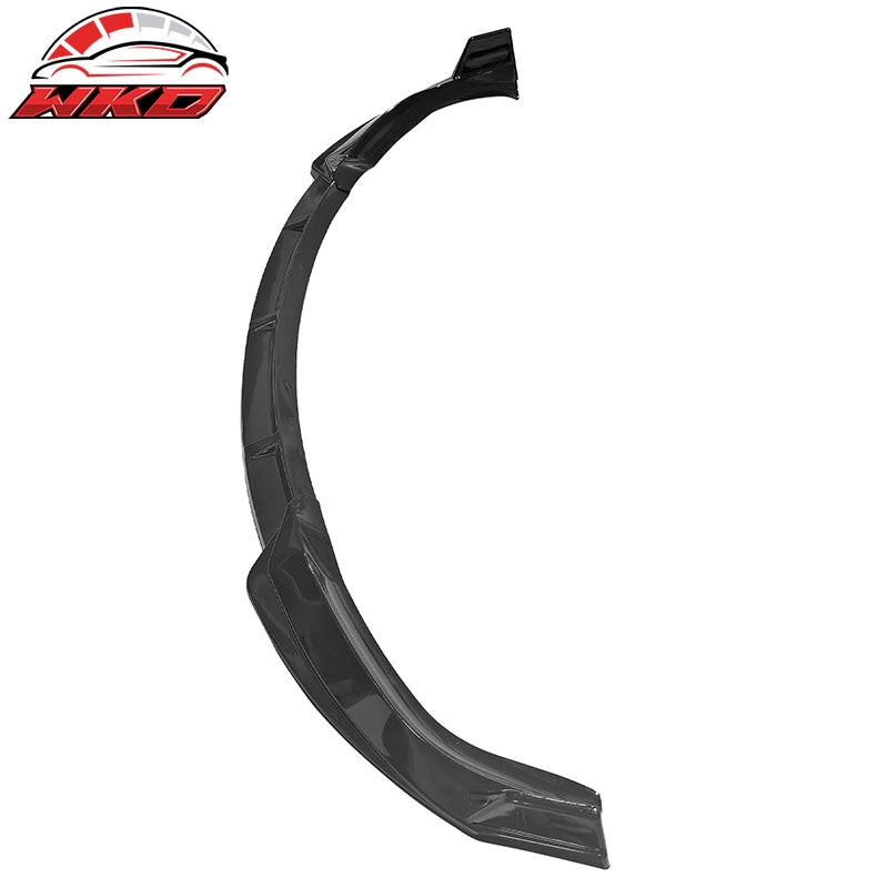 Fits 16-21 Tesla Model X Front Bumper Lip Splitter Chin Splitter PP Gloss Black