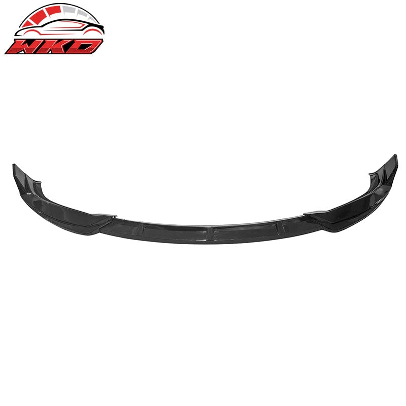 Fits 16-21 Tesla Model X Front Bumper Lip Splitter Chin Splitter PP Gloss Black