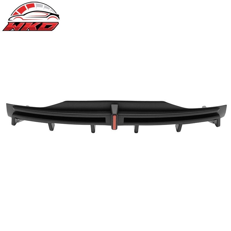 Fits 16-21 Tesla Model X LED Rear Bumper Diffuser Lip W/ 6-Fin PP Matte Black