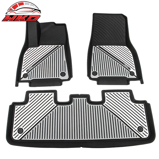Wholesale 20-25 Tesla Model Y All Weather Floor Mats Carpet Liner Black Gray White TPE