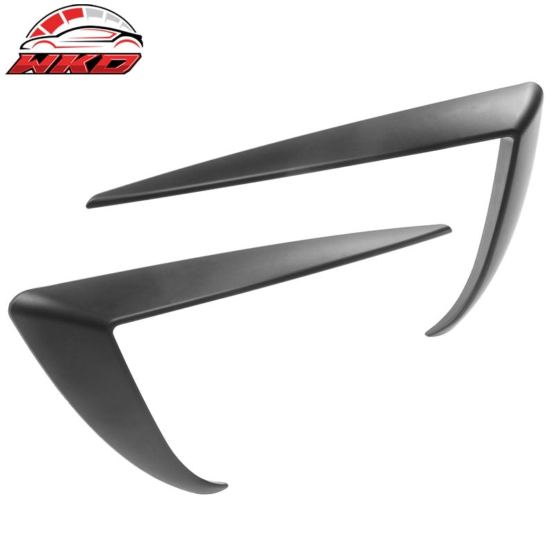 Fits 20-24 Tesla Model Y Matte Black Fog Light Lamp Trim Eyebrows Cover ABS Pair