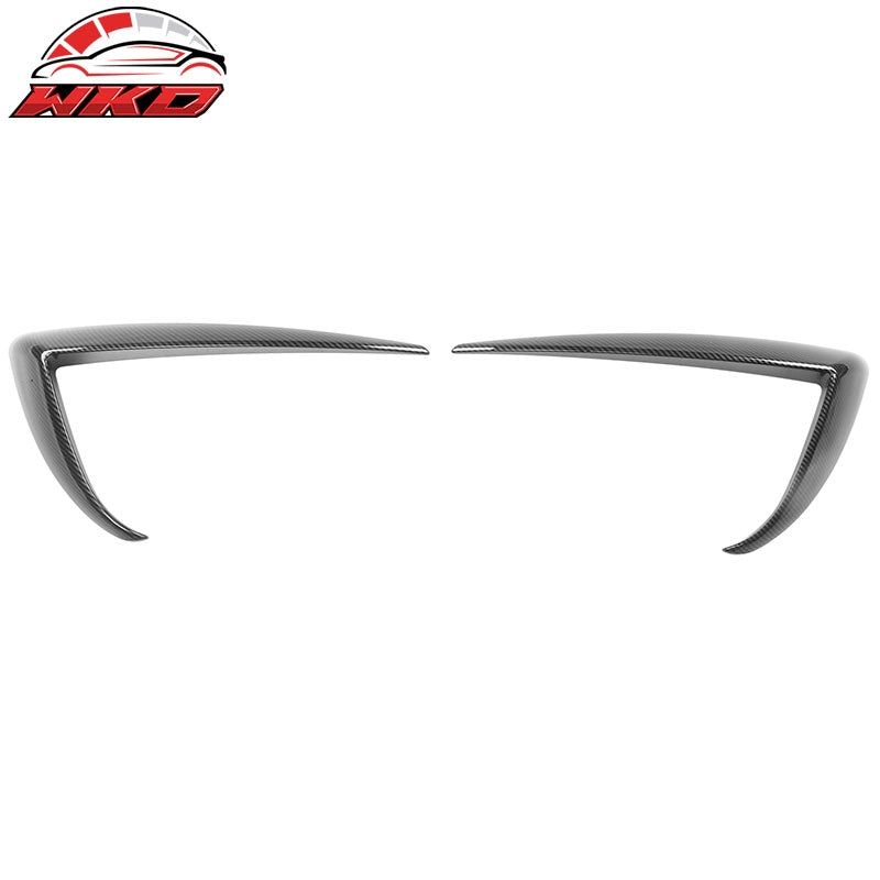 Wholesale 20-24 Tesla Model Y Carbon Fiber Print Fog Light Trim Eyebrows Cover ABS
