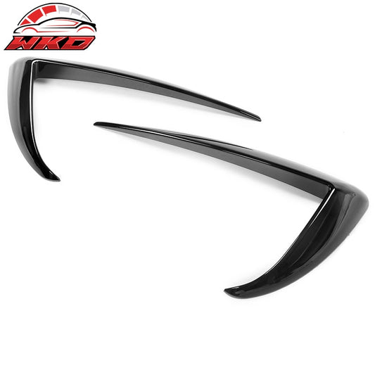 Wholesale 20-24 Tesla Model Y Gloss Black Fog Light Lamp Trim Eyebrows Cover ABS Pair