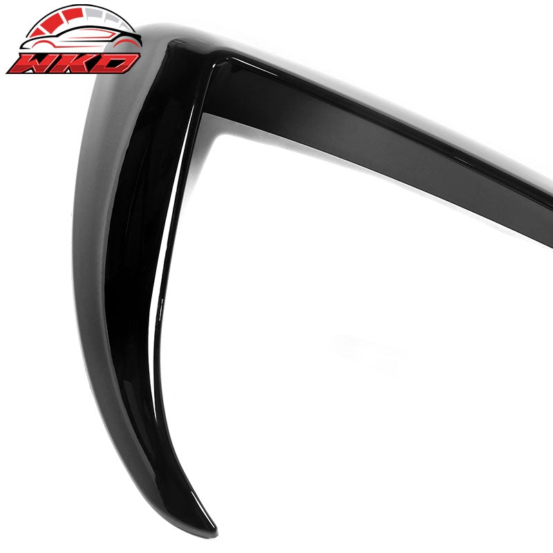 Fits 20-24 Tesla Model Y Gloss Black Fog Light Lamp Trim Eyebrows Cover ABS Pair