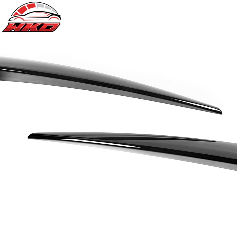 Fits 20-24 Tesla Model Y Gloss Black Fog Light Lamp Trim Eyebrows Cover ABS Pair