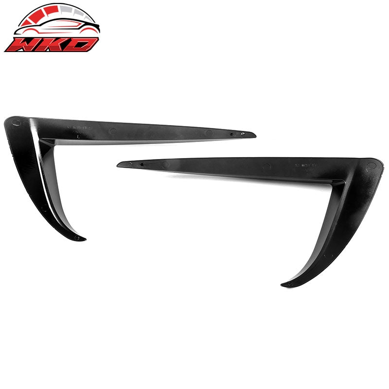 Fits 20-24 Tesla Model Y Gloss Black Fog Light Lamp Trim Eyebrows Cover ABS Pair