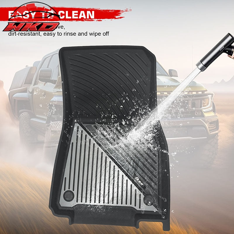 Fits 20-25 Tesla Model Y Heavy Duty Floor Mats Carpet Liners Black Gray 3PCS TPE