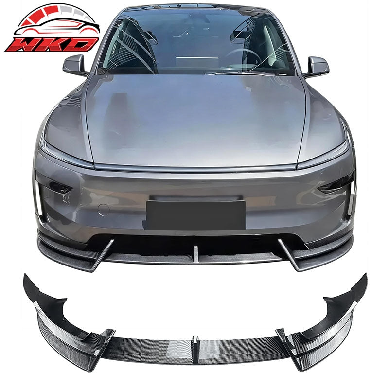 Wholesale 2026 Tesla Model Y Juniper Premium Front Bumper Lip Carbon Fiber Print 3PCS