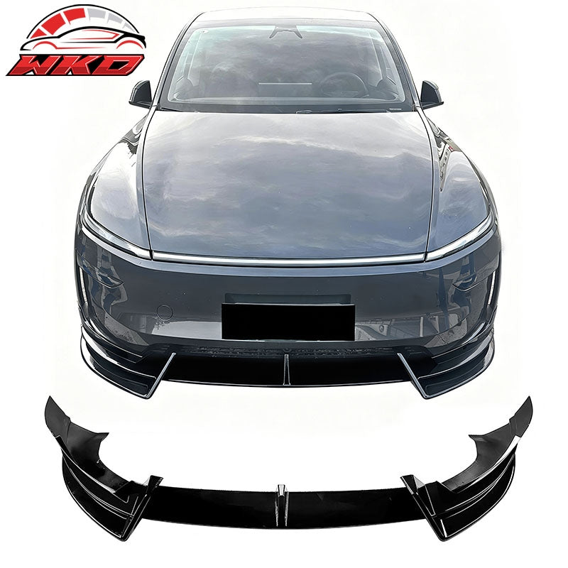 Wholesale 2026 Tesla Model Y Juniper Premium IKON Front Bumper Lip Gloss Black 3PCS