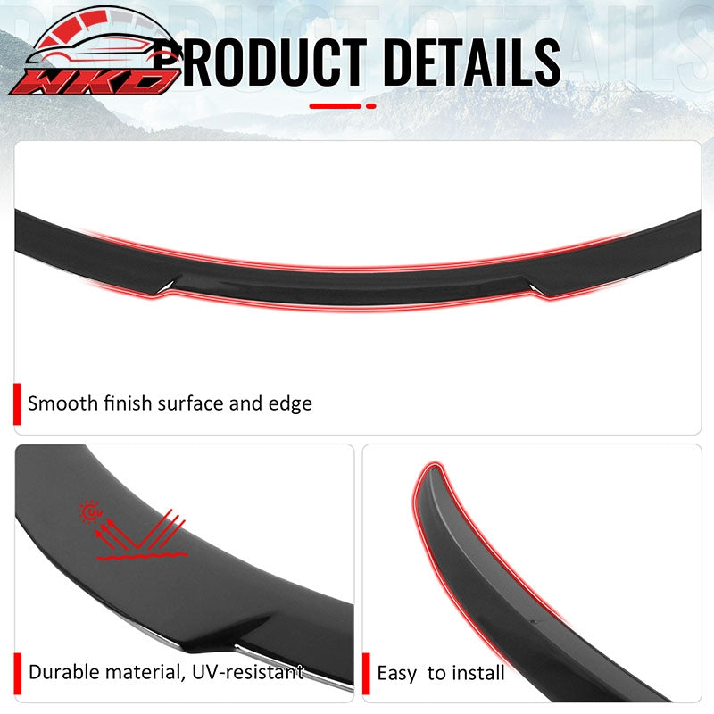 Wholesale 2026 Tesla Model Y Juniper V Style Trunk Spoiler Gloss Black Rear Wing ABS - Wikond Auto