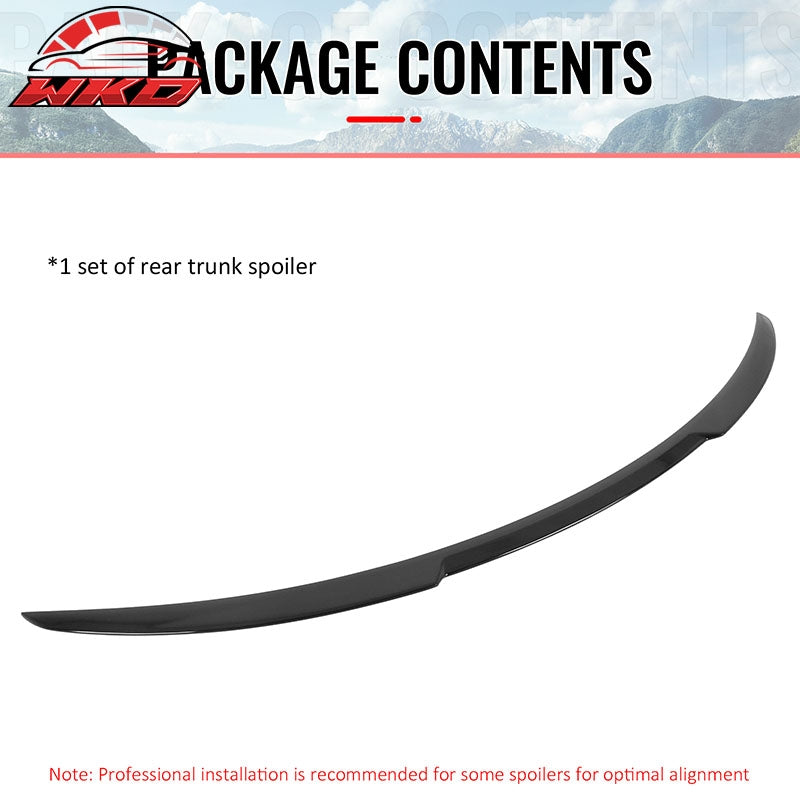 Wholesale 2026 Tesla Model Y Juniper V Style Trunk Spoiler Gloss Black Rear Wing ABS - Wikond Auto