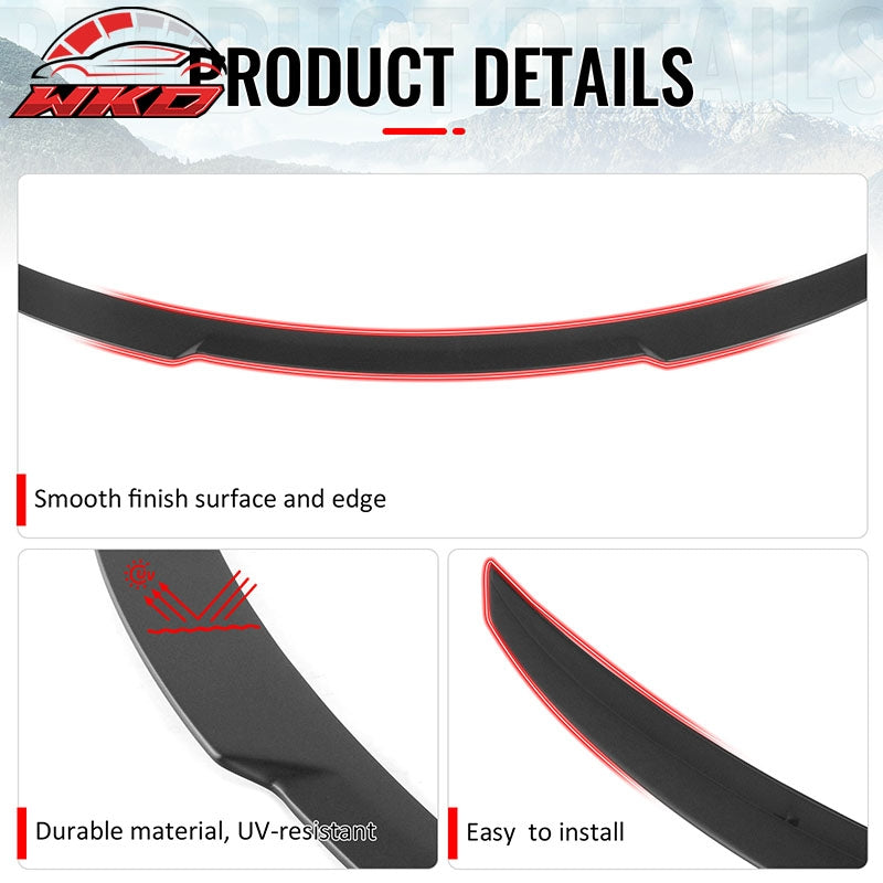 Wholesale 2026 Tesla Model Y Juniper V Style Trunk Spoiler Matte Black Rear Wing ABS - Wikond Auto