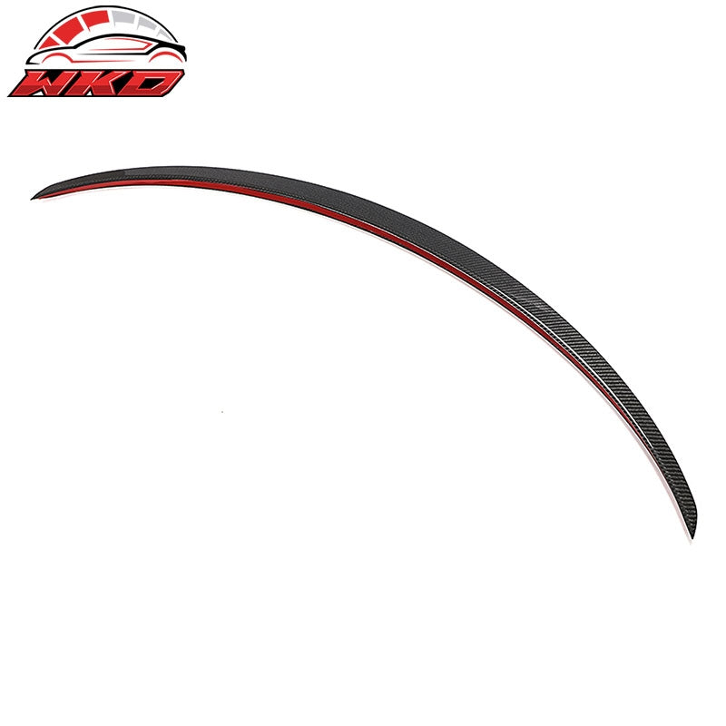 Fits 20-25 Tesla Model Y OE Style Rear Trunk Spoiler Wing Real Carbon Fiber CF