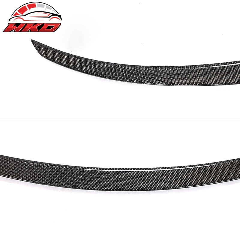 Fits 20-25 Tesla Model Y OE Style Rear Trunk Spoiler Wing Real Carbon Fiber CF