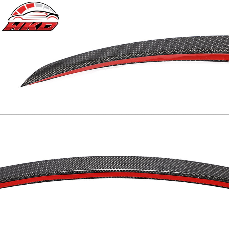 Fits 20-25 Tesla Model Y OE Style Rear Trunk Spoiler Wing Real Carbon Fiber CF