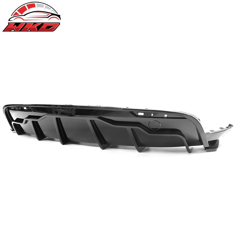 Wholesale 20-25 Tesla Model Y Gloss Black Rear Bumper Lip Diffuser Shark Fin Splitter