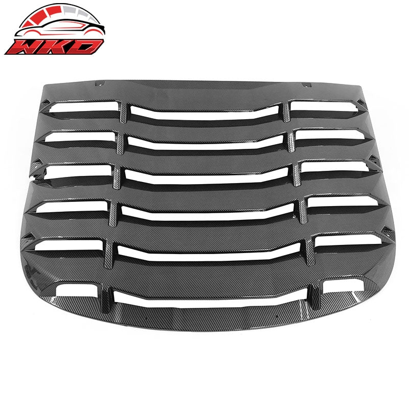 Wholesale 20-24 Tesla Model Y Rear Window Louver Sun Shade Cover Carbon Fiber Print