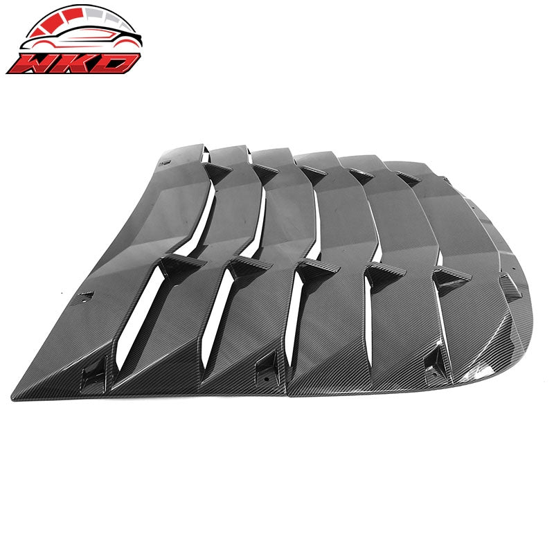 Fits 20-24 Tesla Model Y Rear Window Louver Sun Shade Cover Carbon Fiber Print
