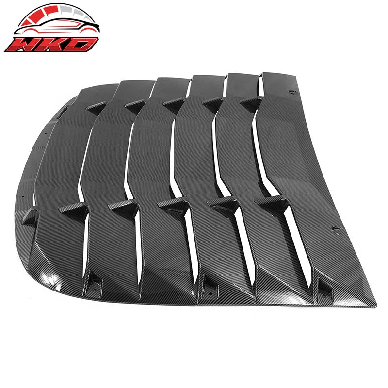 Fits 20-24 Tesla Model Y Rear Window Louver Sun Shade Cover Carbon Fiber Print