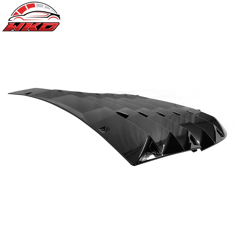 Fits 20-24 Tesla Model Y Rear Window Louver Sun Shade Cover Vent Gloss Black 2PC