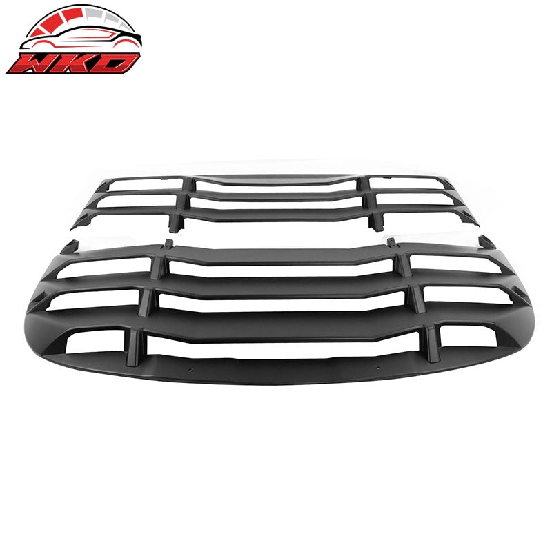 Fits 20-24 Tesla Model Y Rear Window Louver Sun Shade Cover Vent Matte Black 2PC