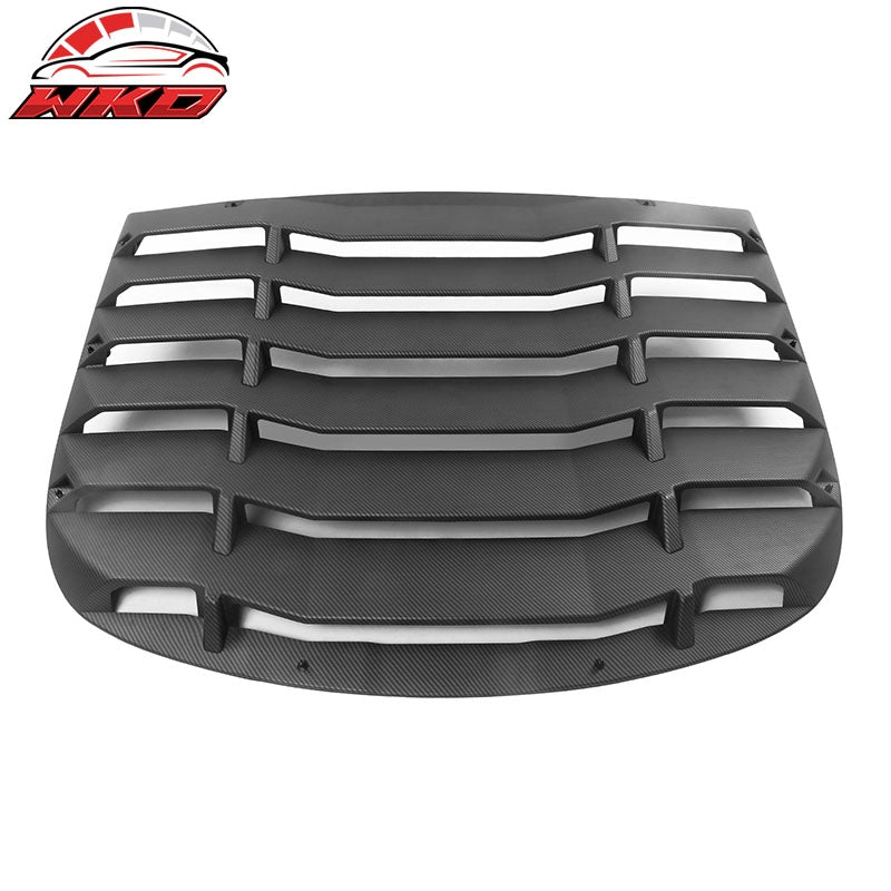 Wholesale 20-24 Tesla Model Y Rear Window Louver Shade Cover Matte Carbon Fiber Print