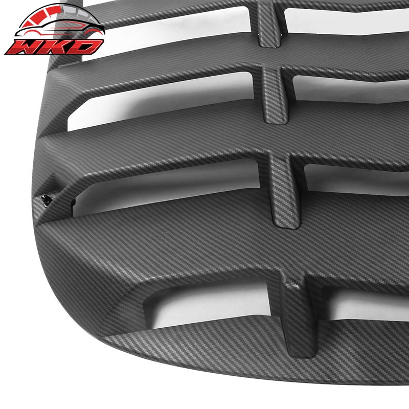 Fits 20-24 Tesla Model Y Rear Window Louver Shade Cover Matte Carbon Fiber Print