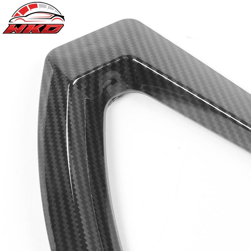 Fits 20-23 Tesla Model Y Carbon Fiber Print Side Fender Camera Vent Cover Trim