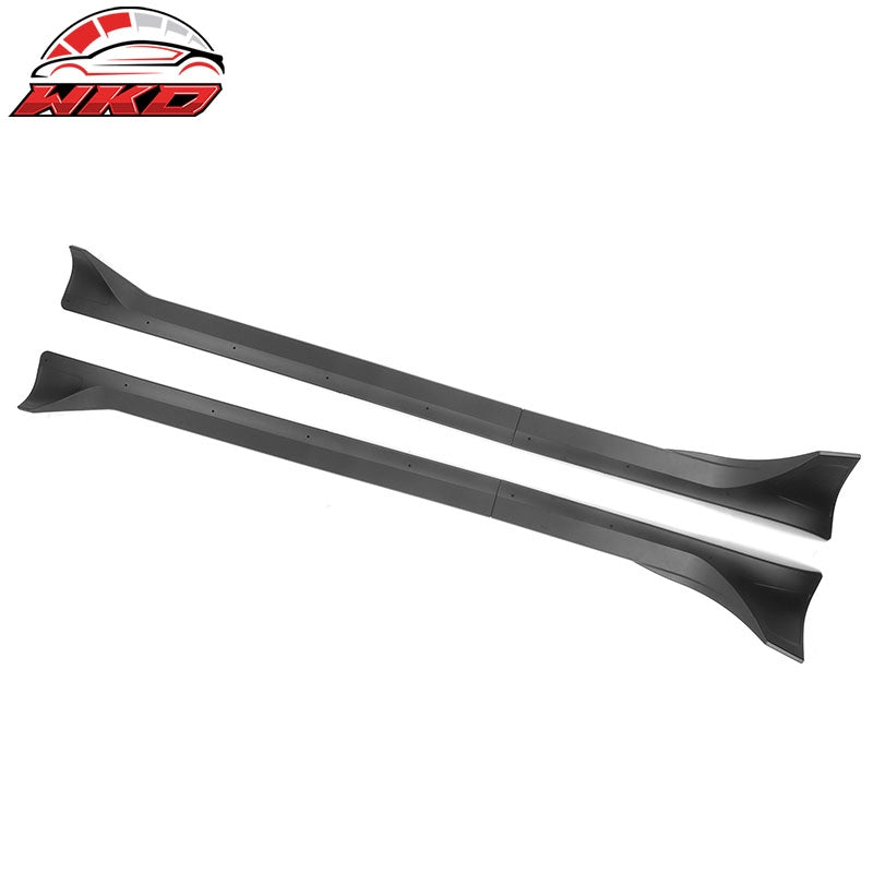 Fits 20-25 Tesla Model Y Matte Black Side Skirts Extension Splitter Rocker Panel