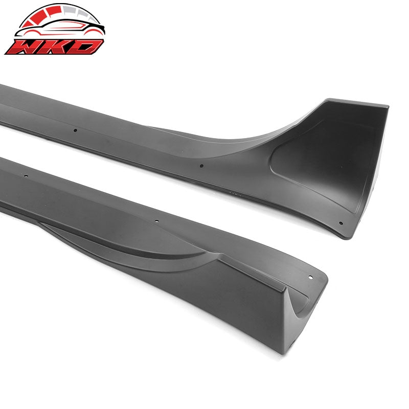 Fits 20-25 Tesla Model Y Matte Black Side Skirts Extension Splitter Rocker Panel