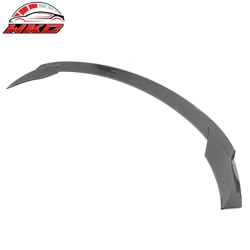 Fits 20-25 Tesla Model Y Sport Style Trunk Spoiler Wing Carbon Fiber Print ABS