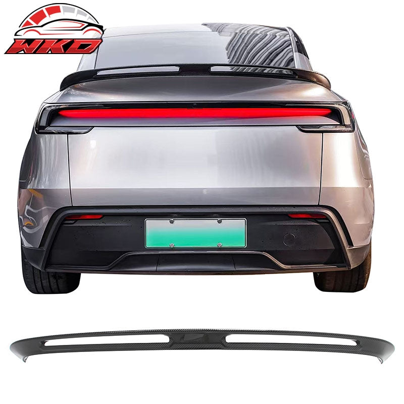Wholesale 25-26 Tesla Model Y Trunk Spoiler Carbon Fiber Print Rear Wing ABS V2 Tail - Wikond Auto