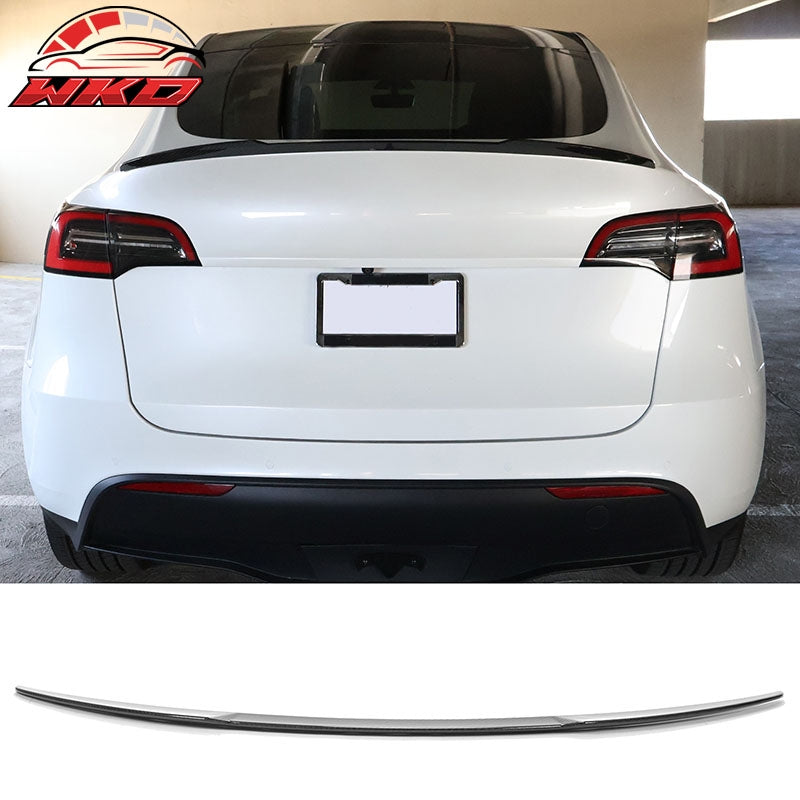 Dry Carbon Fiber Fits 20-25 Tesla Model Y Trunk Spoiler Rear Deck Lid Boot Wing