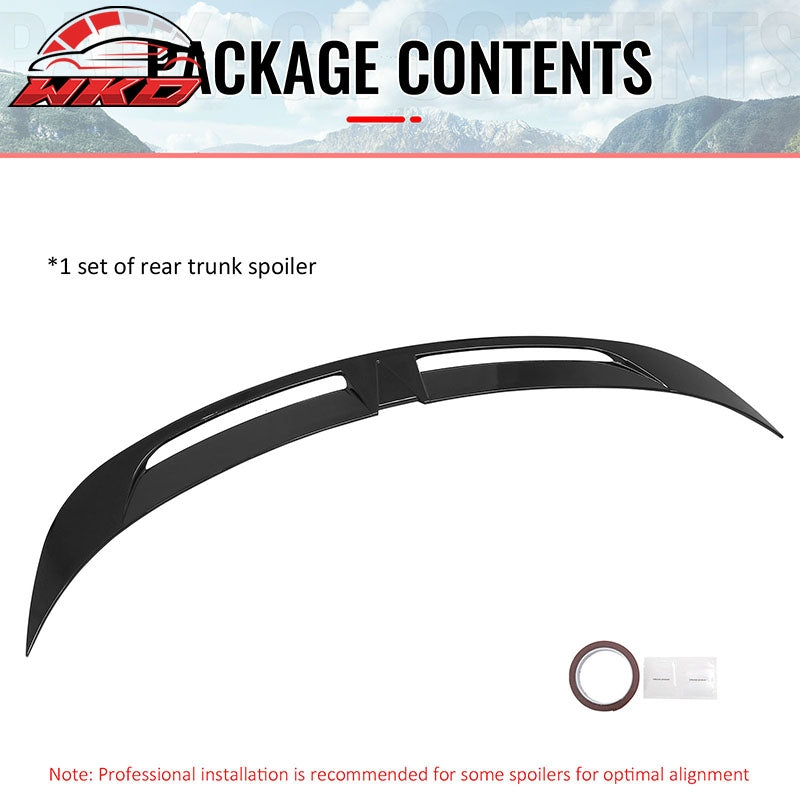Wholesale 25-26 Tesla Model Y Trunk Spoiler Gloss Black Rear Wing ABS V2 Decklid Trim - Wikond Auto