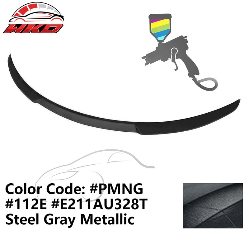 Fits 20-25 Tesla Model Y Trunk Spoiler Painted #PMNG Gray Rear Deck Lid ABS Wing