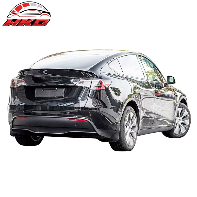 Fits 20-25 Tesla Model Y Trunk Spoiler Painted #PMNG Gray Rear Deck Lid ABS Wing