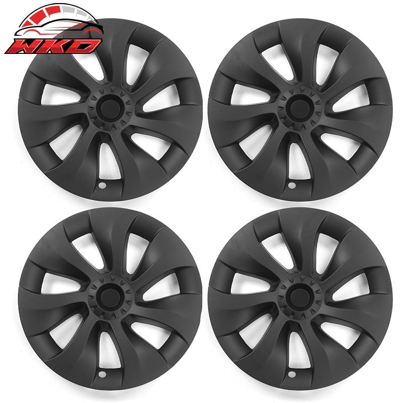Wholesale 20-24 Tesla Model Y 19'' Cyclone Wheel Hubcaps Rim Covers Matte Black 4PCS
