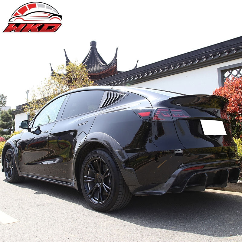 Fits 20-24 Tesla Model Y 19'' Arachnid Wheel Hubcaps Rim Covers Gloss Black 4PCS