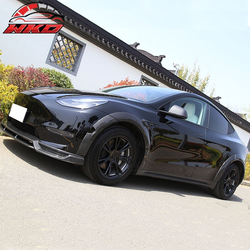Fits 20-24 Tesla Model Y 19'' Arachnid Wheel Hubcaps Rim Covers Gloss Black 4PCS