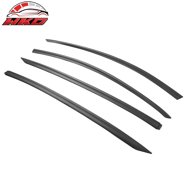 For 20-25 Tesla Model Y ABS Tape-on Window Visor Sun Rain Guard 4PCS Matte Black
